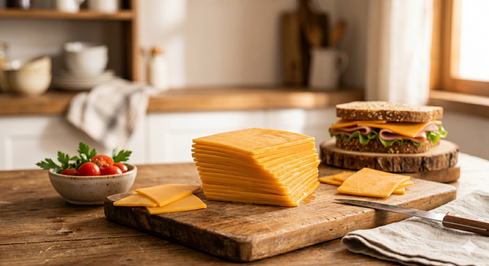 Cheddar en fetas x 200 grs Lsue