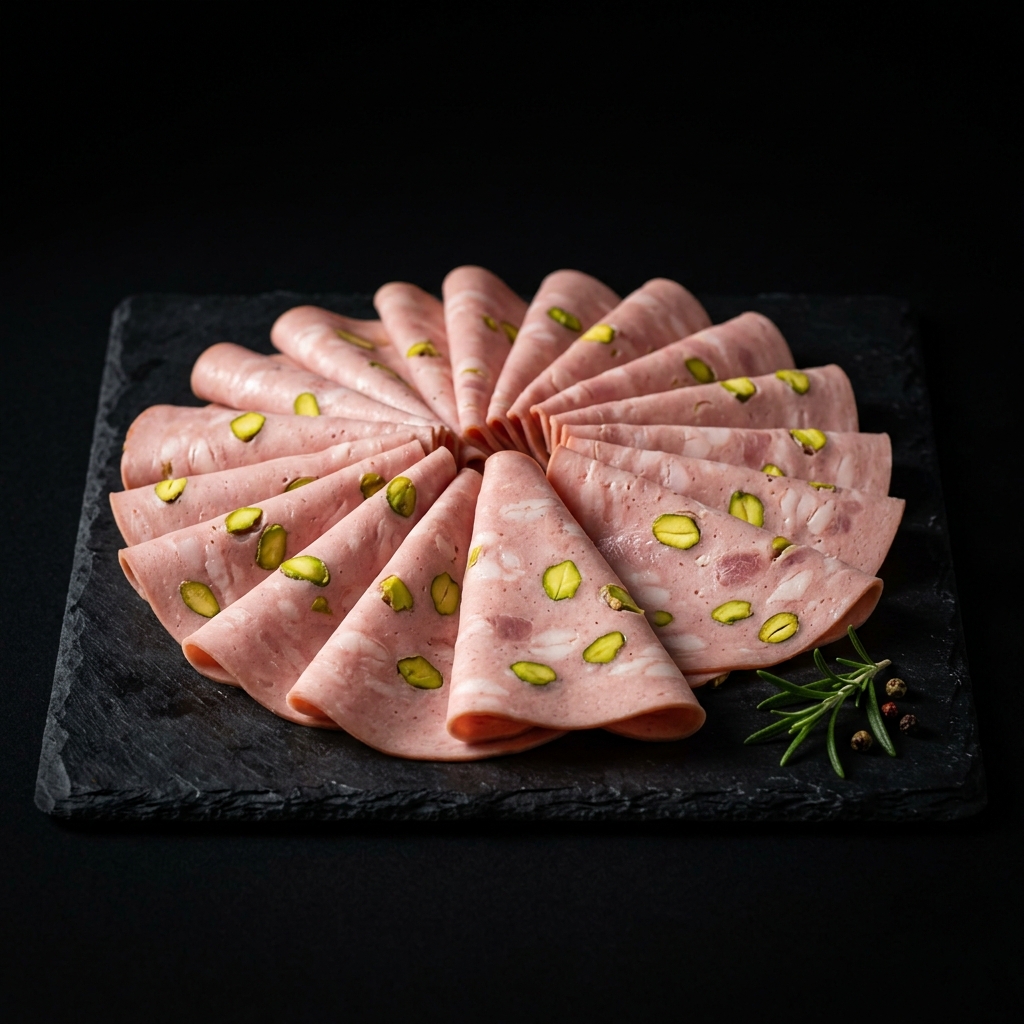 Mortadela con Pistacho x 200 grs marca Deli